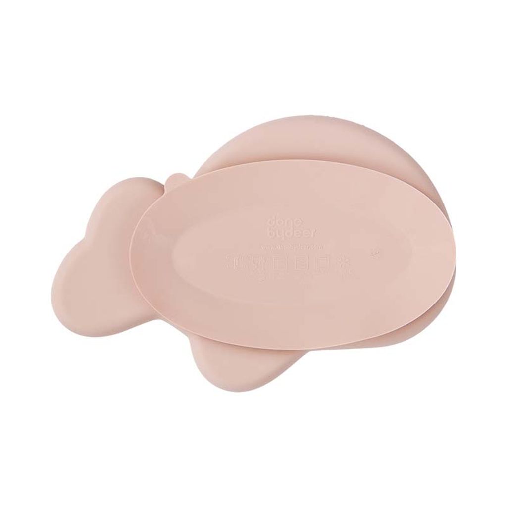 Assiette enfant ventouse antidérapante en silicone wally rose - Visuel 2