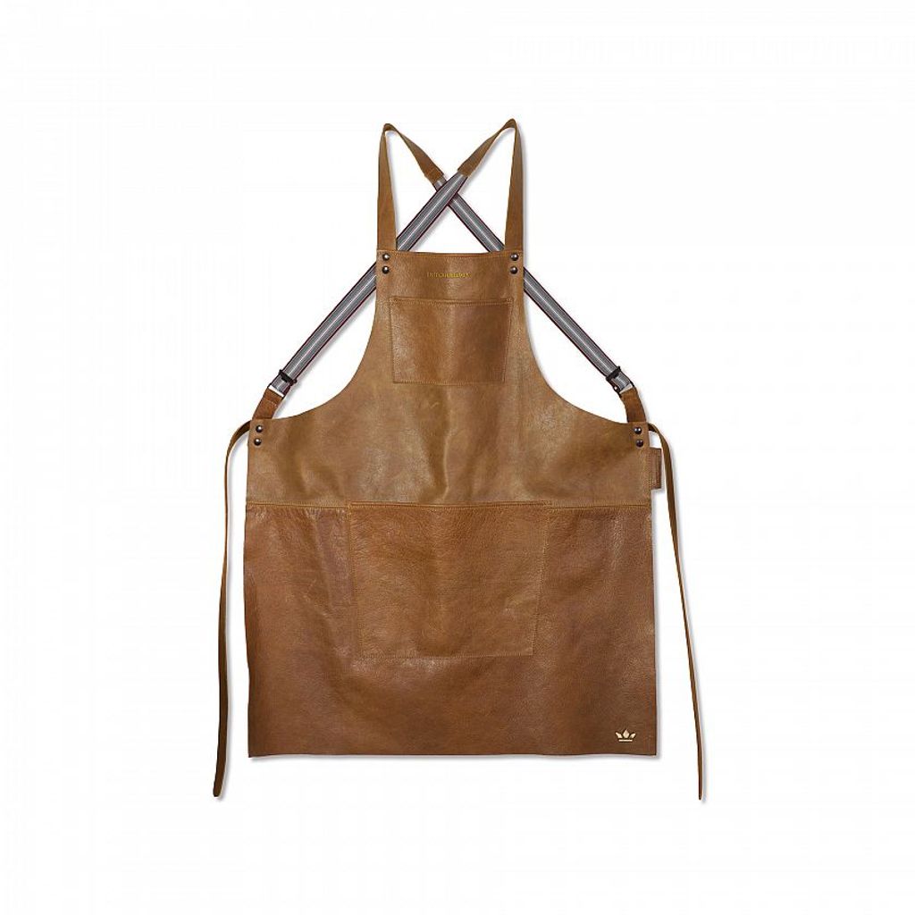 Tablier suspender cuir cognac - Visuel 0