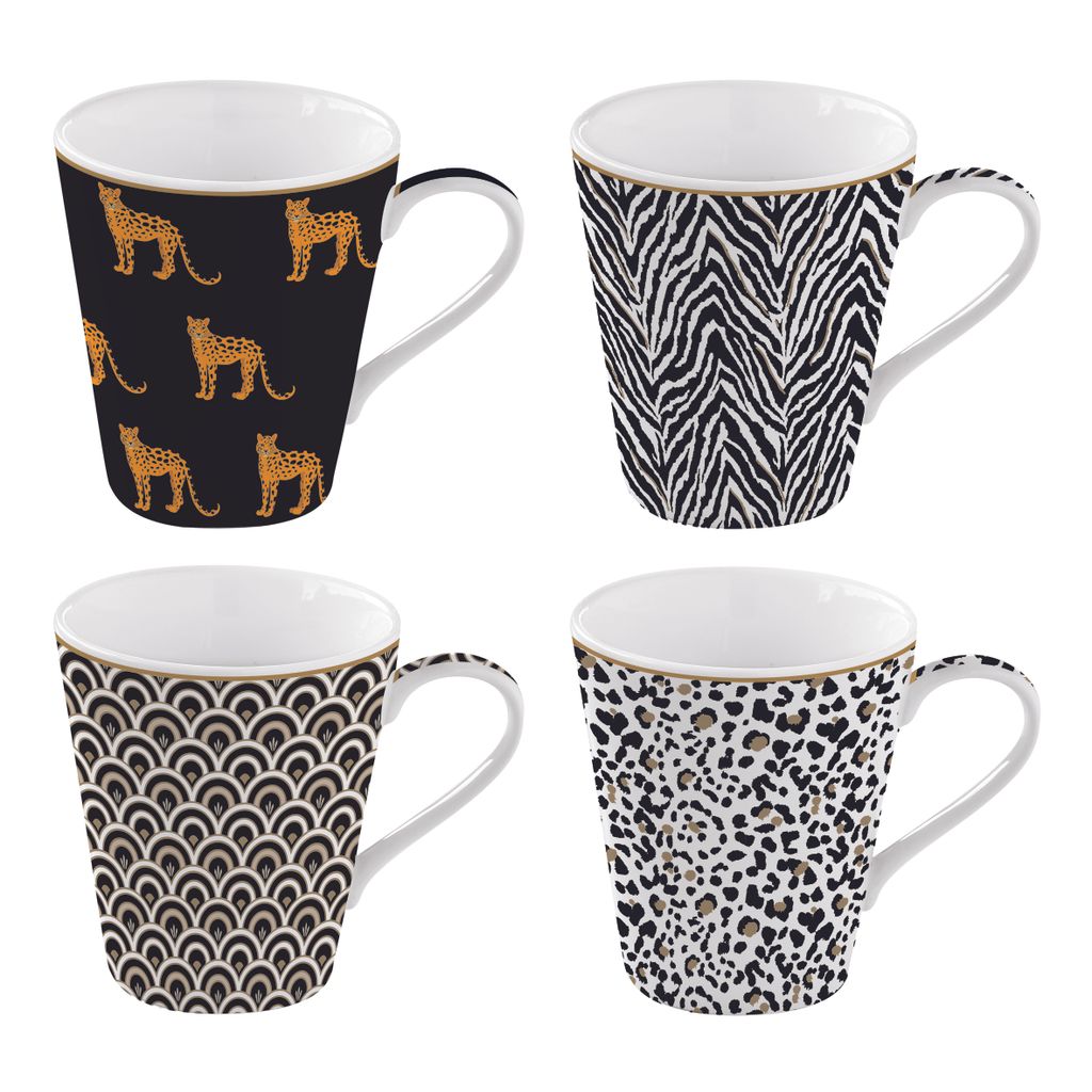 Coffret de 4 mugs Savane 30 cl - Visuel 0