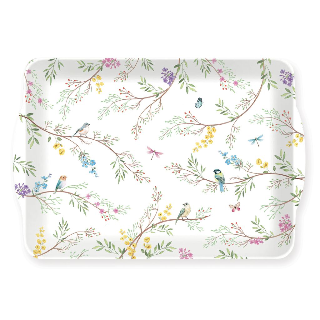 Plateau rectangulaire BIRDS MELODY - Visuel 0