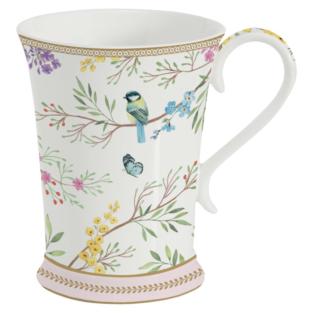 Coffret 1 Mug en porcelaine BIRDS MELODY - Visuel 0