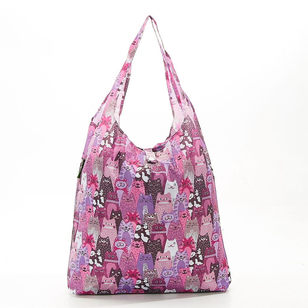 Sac mini-maxi Chats violet - Visuel 0