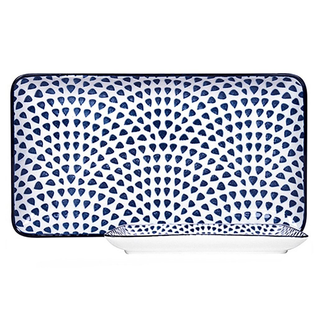 PLAT RECTANGLE DROPS 22,5X12,5CM - Visuel 0