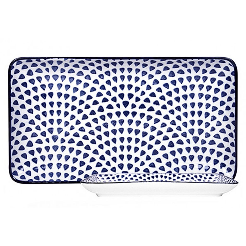 PLAT RECTANGLE DROPS 22,5X12,5CM - Visuel 1