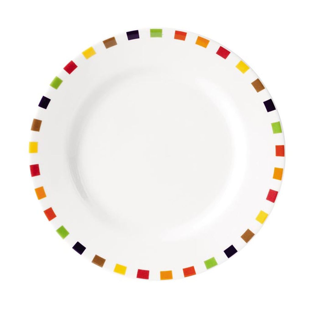 Service 18 Pièces Ibiza Arc-en-Ciel – Assiettes Pour 6 Personnes, Vaisselle Colorée Fun Et Gaie