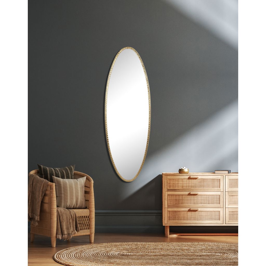 Miroir ovale or - Visuel 1