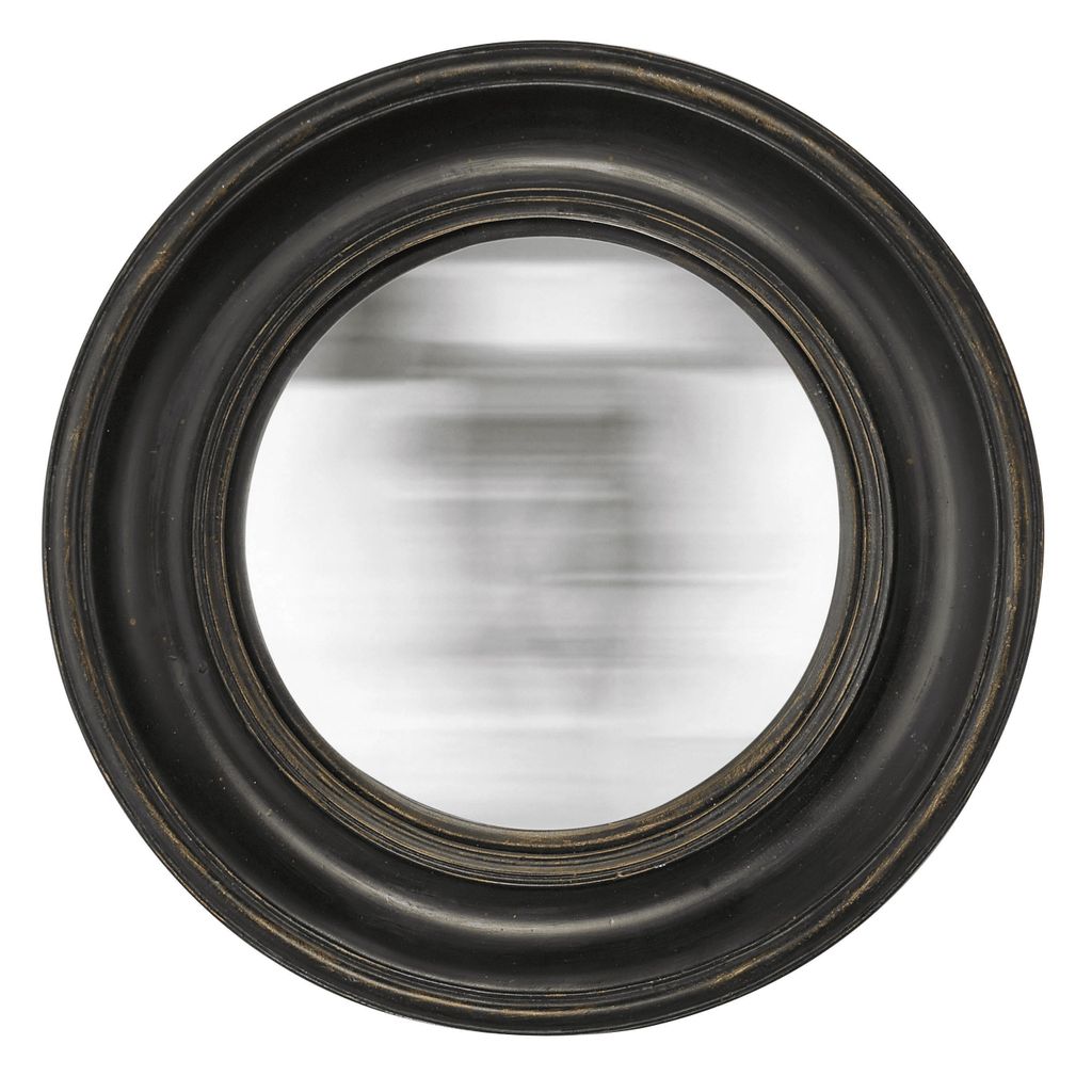Miroir convexe noir 26 cm - Visuel 0