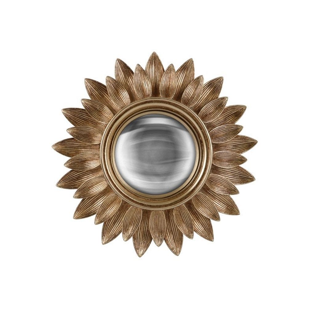 Miroir convexe Lila or D20,8cm - Visuel 0