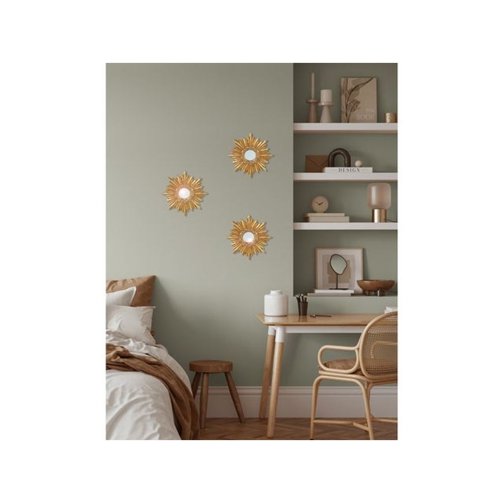 Set de 3 mini miroirs soleil D14,5cm - Visuel 1