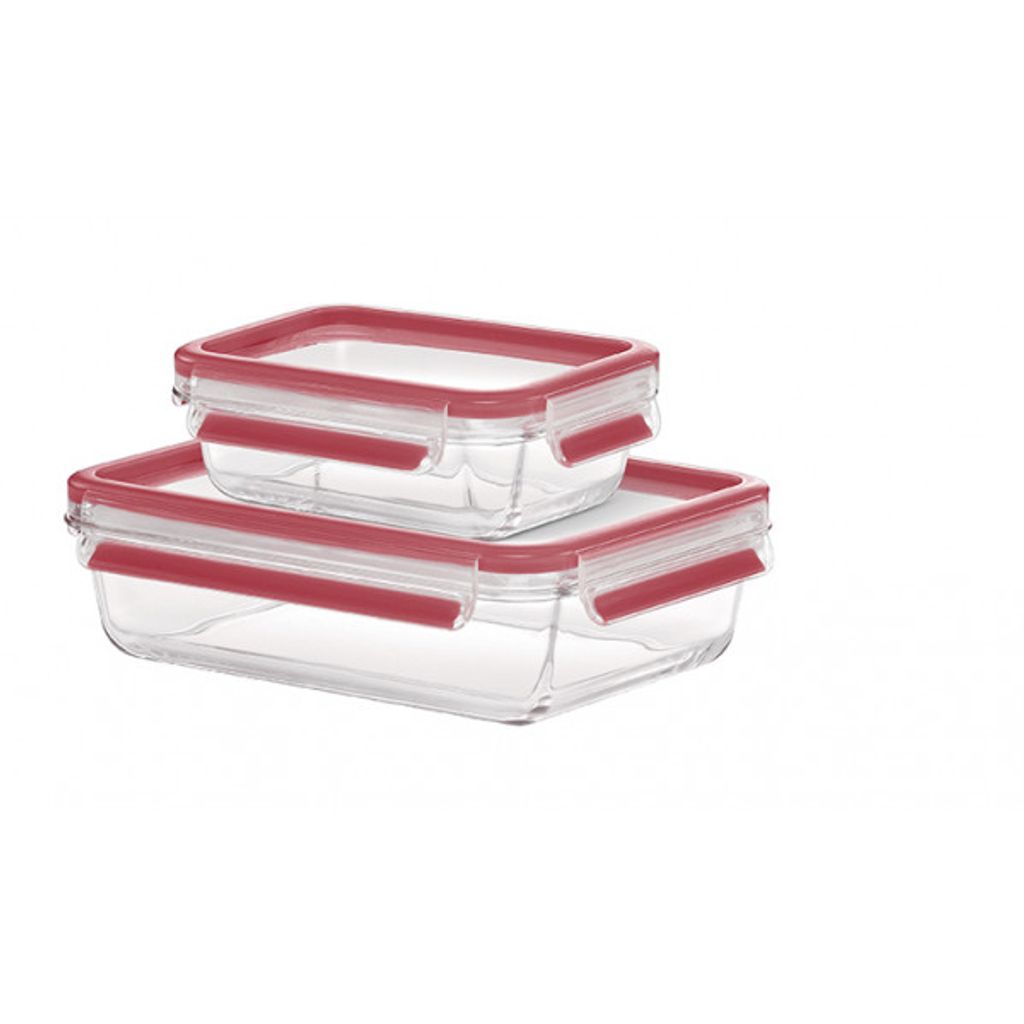 Lot De 5 Boîtes De Conservation EMSA OneClick 1.2L - 100% Étanches - Système Clip Simple - Pour Préparation De Repas