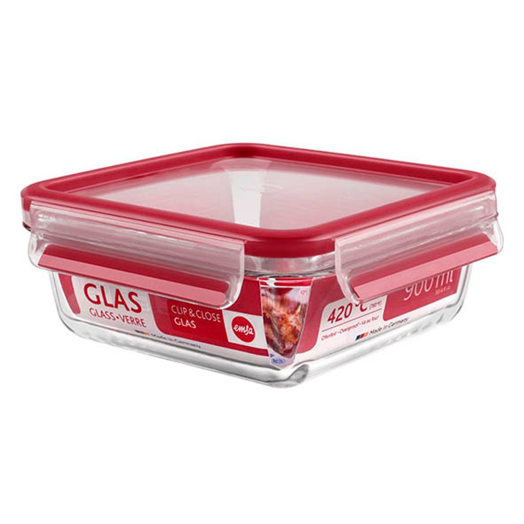 Boîte alimentaire Clip&Close en verre 0,85 L - Visuel 1