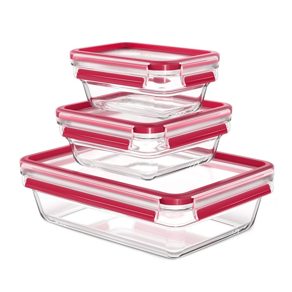 Set de 3 boîtes Clip&Close verre - Visuel 0