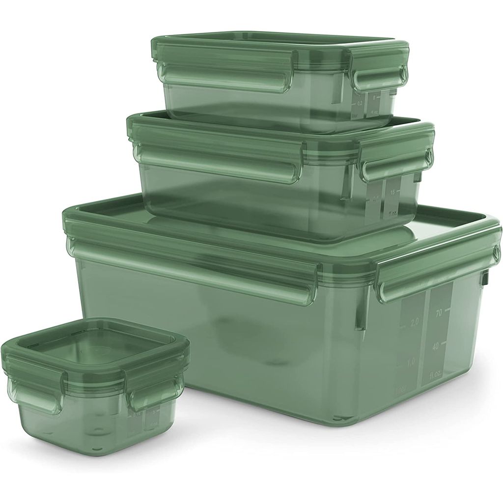 Set de 4 boîtes de conservation CLIP&CLOSE ECO FRESH - Visuel 0