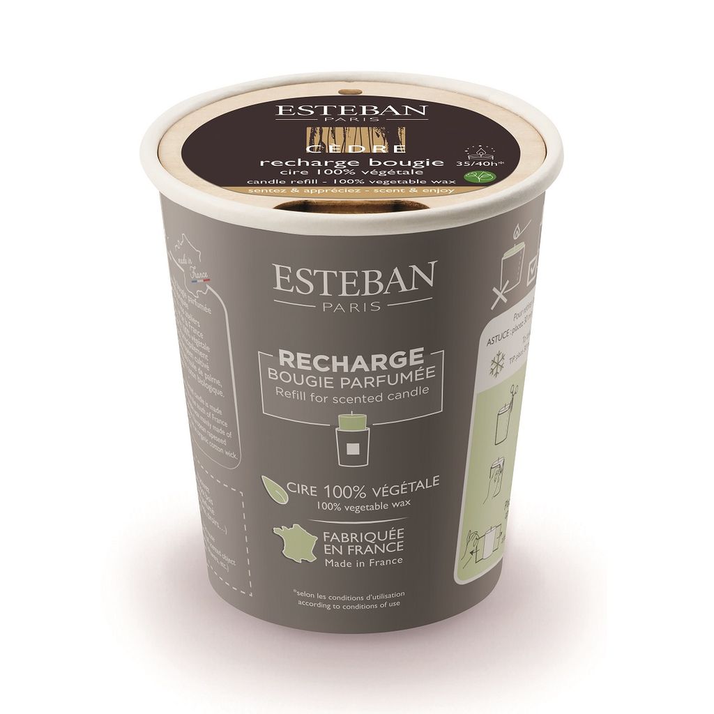Recharge bougie parfumée 180g Cèdre - Visuel 0
