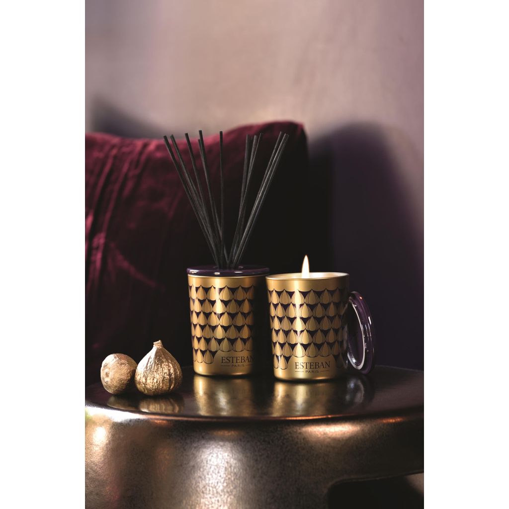 Bougie décorative parfumée & rechargeable 180g Figue Noire