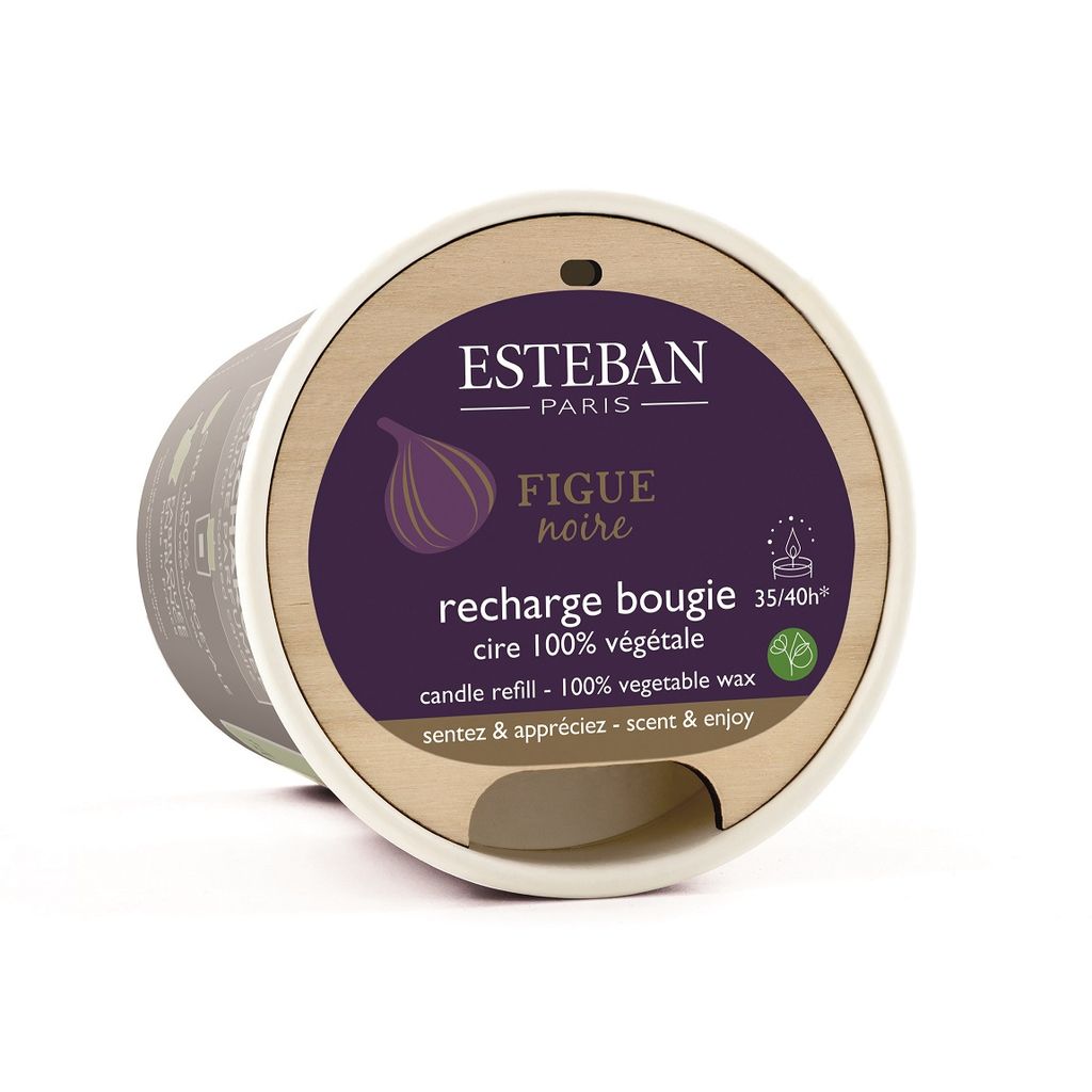Recharge bougie parfumée 180g Figue Noire - Visuel 1