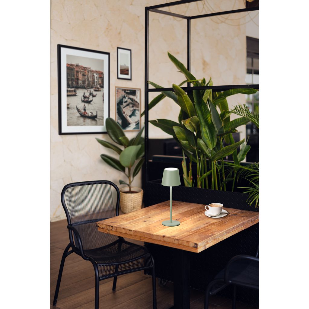 Lampe de table Roxi vert sauge - Visuel 2