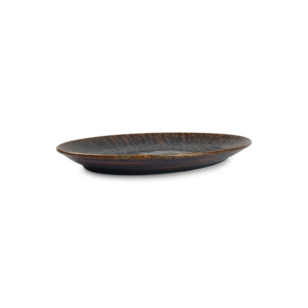 Plat de service Resto brun bleu - Visuel 2