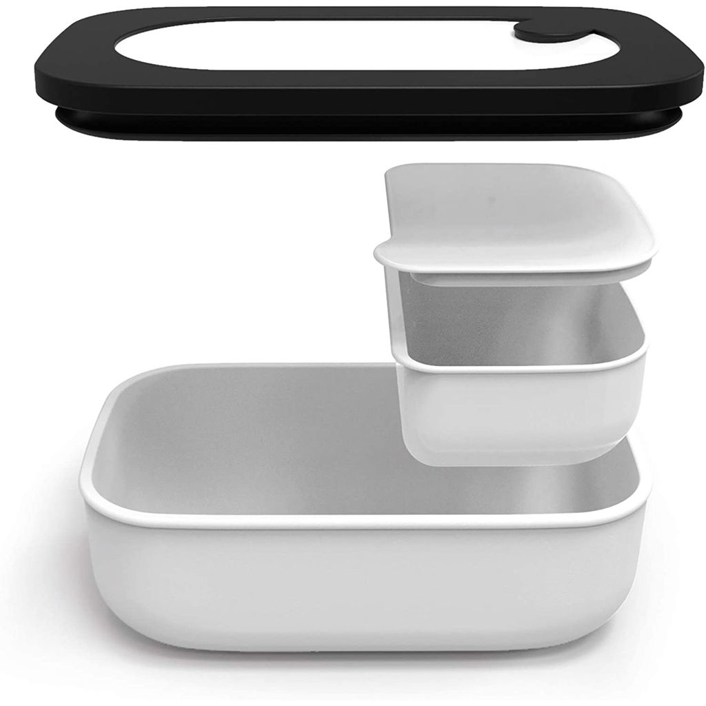 Lunchbox avec couverts blanche ON THE GO - Visuel 3