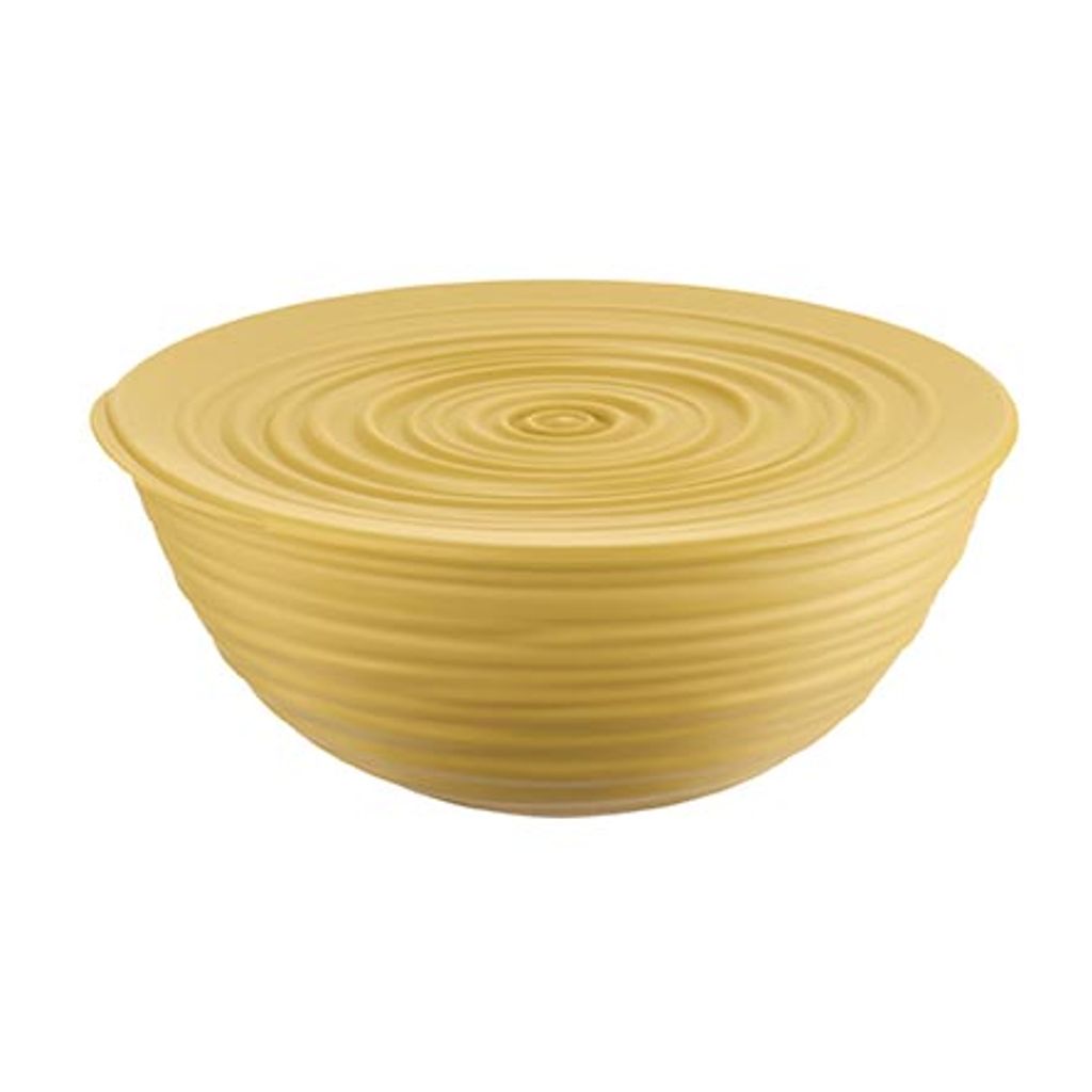 Saladier avec couvercle Tierra jaune 30 cm - Visuel 0