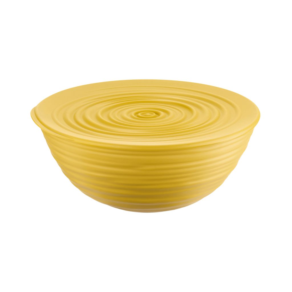 Saladier avec couvercle Tierra jaune 25 cm - Visuel 0