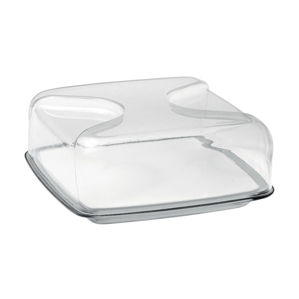 Cloche à fromage carrée Gocce transparente - Visuel 0