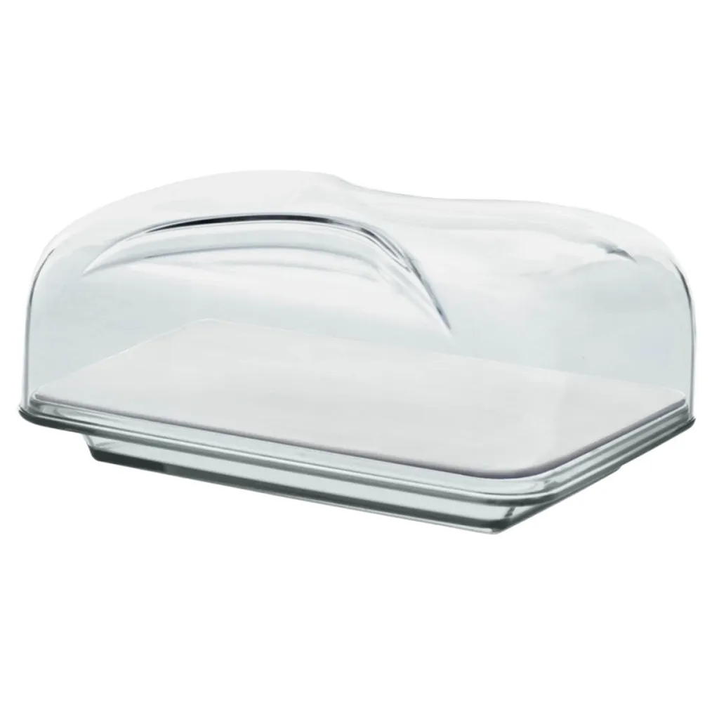 Cloche à fromage rectangle Gocce transparente - Visuel 0
