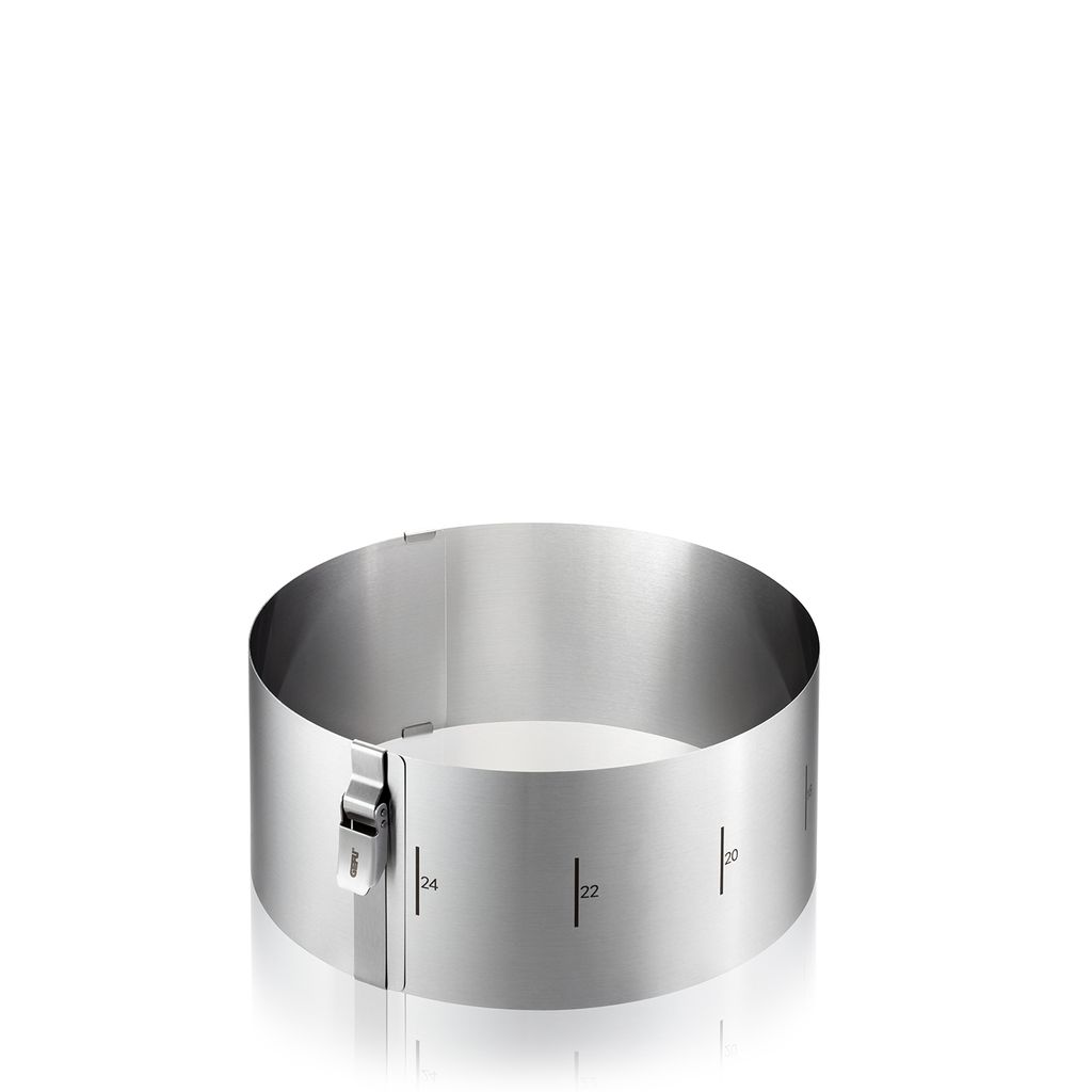 Cercle à gâteau Tondo clip h.10 cm en inox - Visuel 5