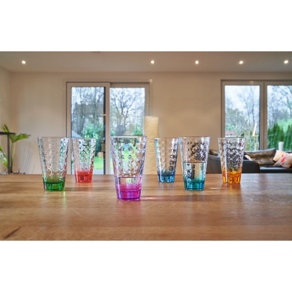 Lot de 6 Verres haut Peps multicolore - Visuel 1