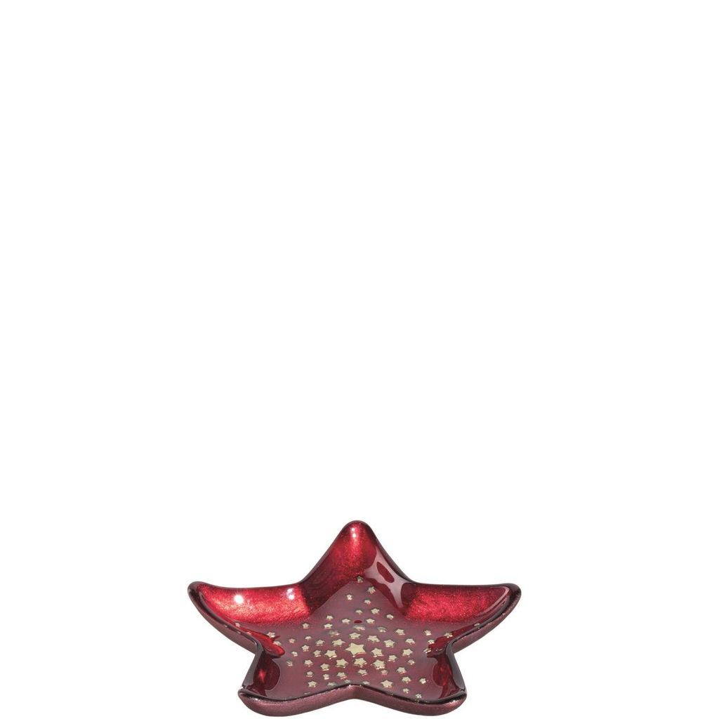 Coupelle étoile rouge 15 cm