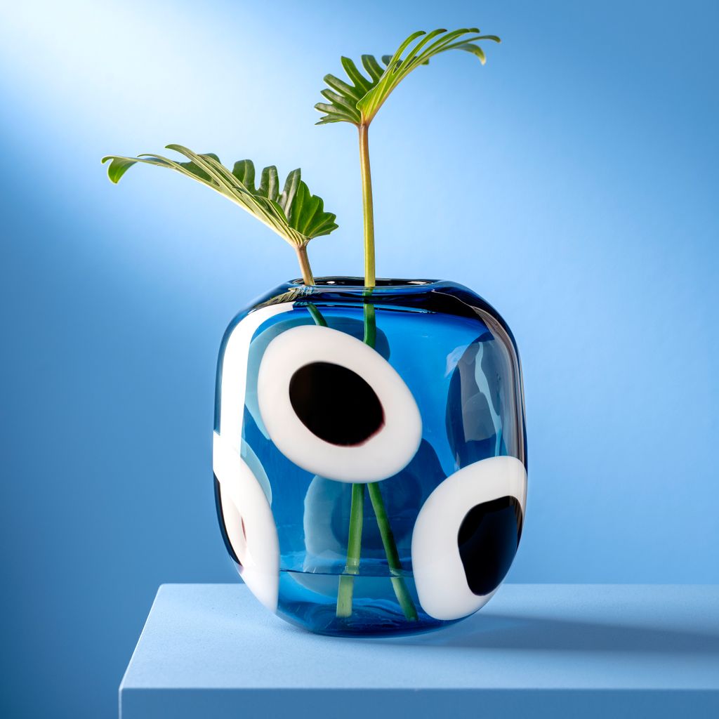 Vase Orchi 22 CM BLU LEONARDO - Visuel 1