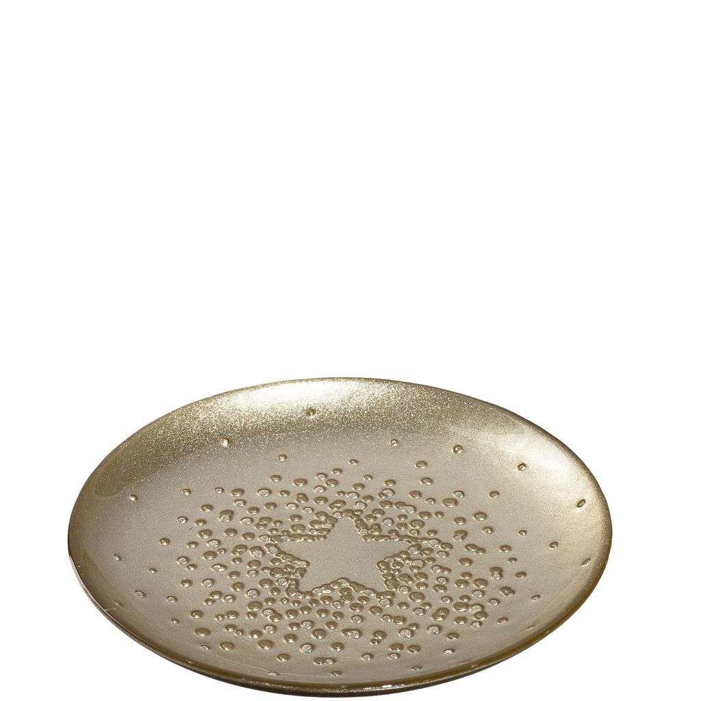 Assiette Natale or - Visuel 0