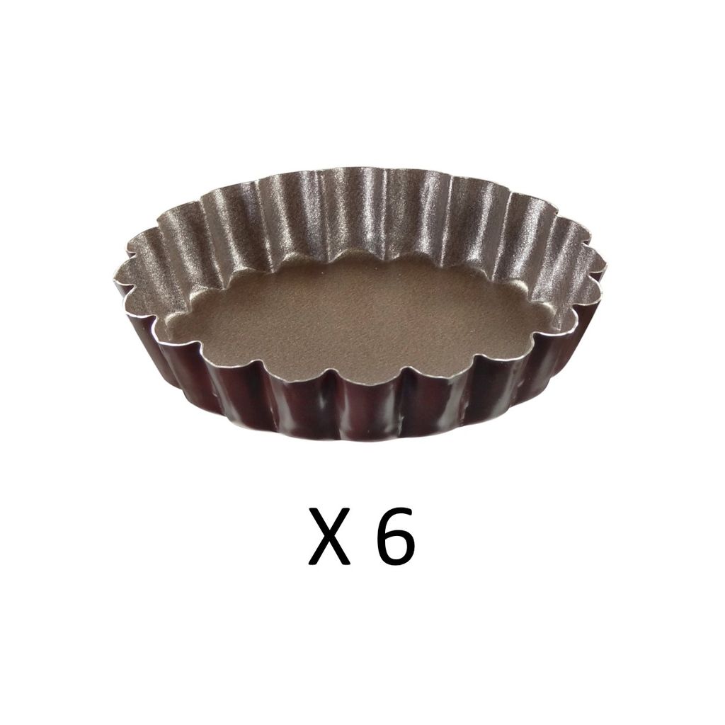 Lot de 6 Moules à tartelette 10cm - Visuel 2