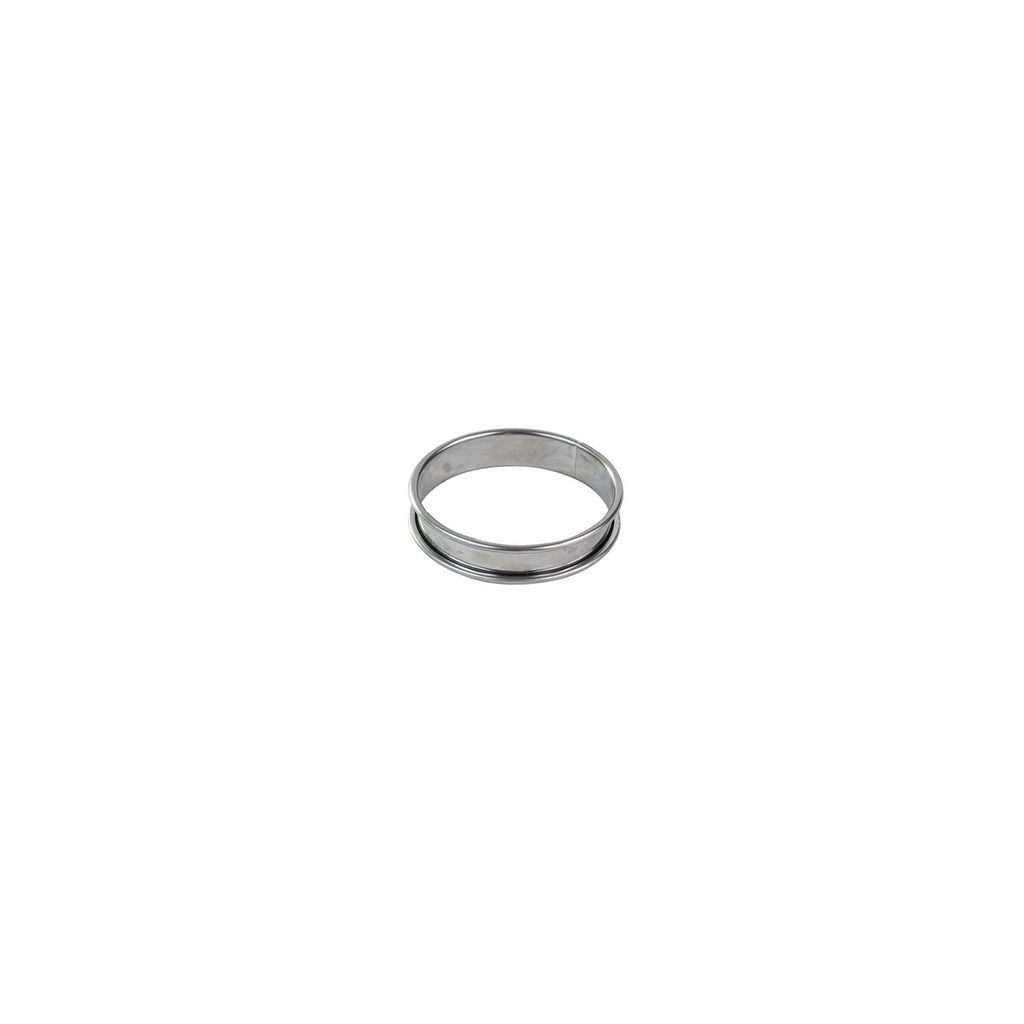 Cercle à tarte inox à bords roulés 8 cm - Visuel 0