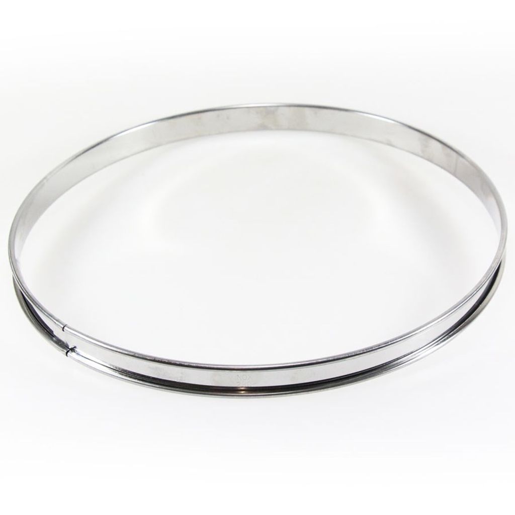 Cercle à tarte D. 28 cm H.2 cm inox - Visuel 0