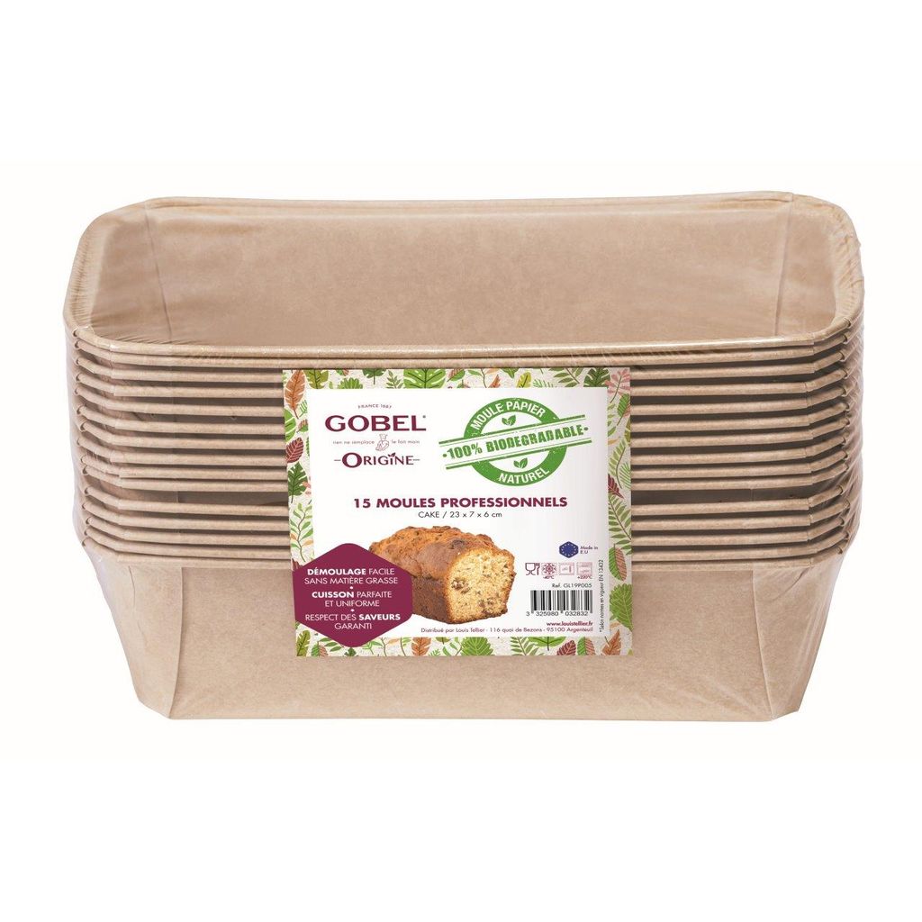 Lot de 15 moules à cake jetables - Visuel 0
