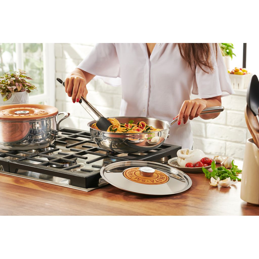 Poêle et couvercle Emozione Salta Pasta 26 cm 3,37 L - Visuel 2