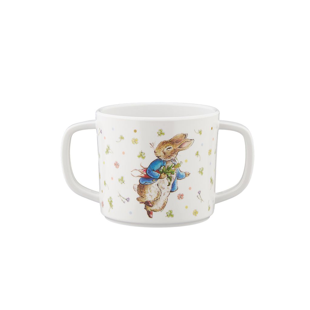 Tasse d'apprentissage antidérapante pierre lapin multicolore 160 ml - Visuel 2