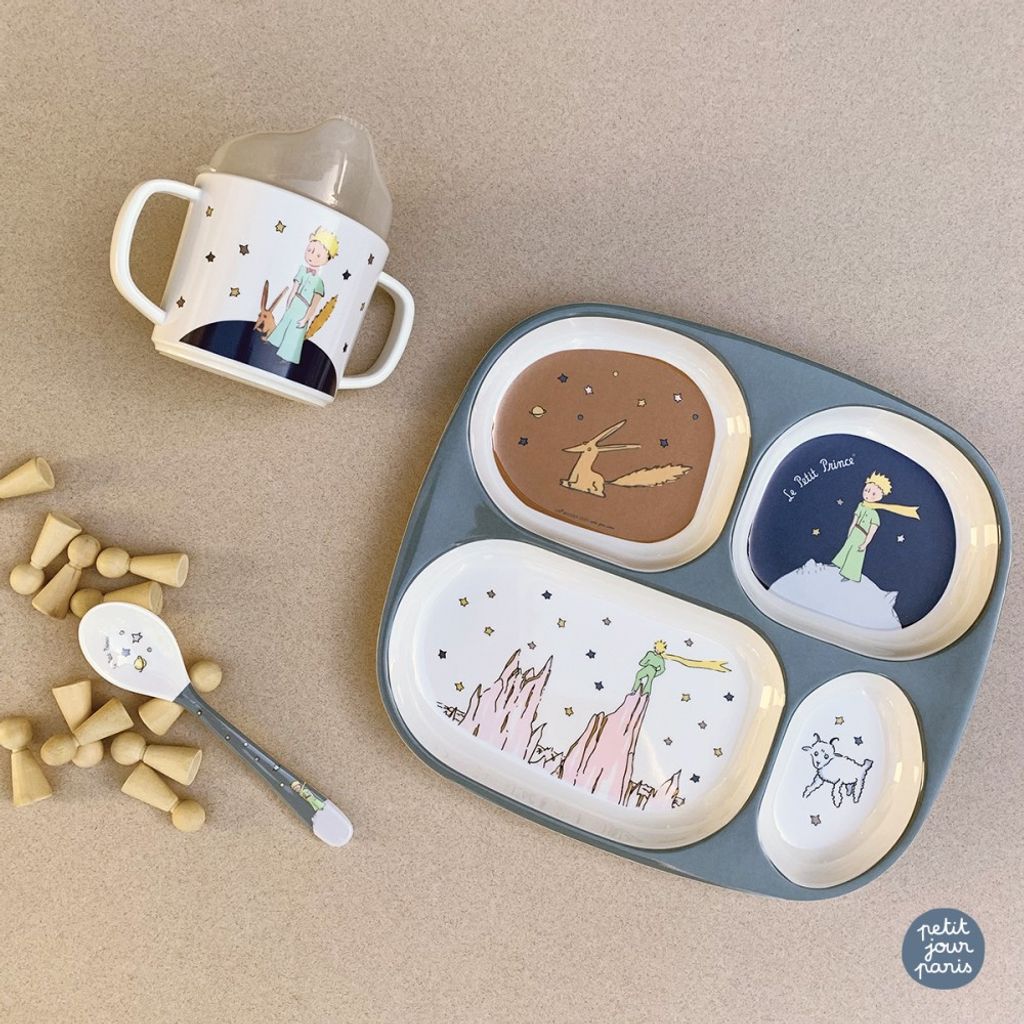 Set De 2 Mini Tasses Petit Prince - Porcelaine Fine, Hauteur 7,5 Cm - Motif Lune Et étoiles - Boîte Cadeau