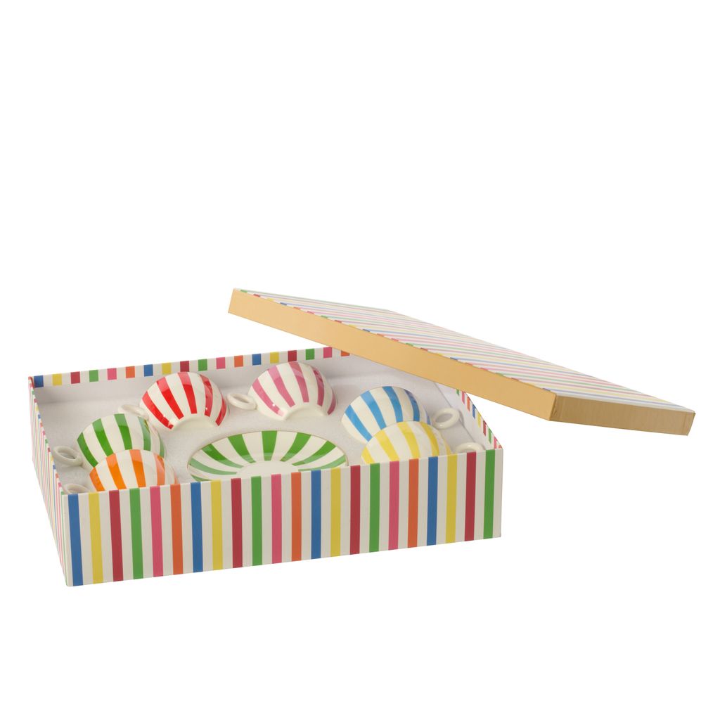 Coffret 6 tasses et sous-tasses 230 ml - Visuel 0