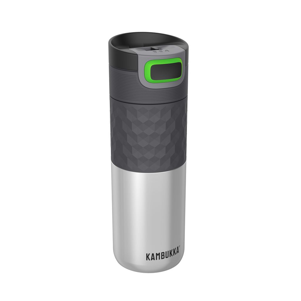 Travel mug isotherme 500 ml inox + grip - Visuel 0