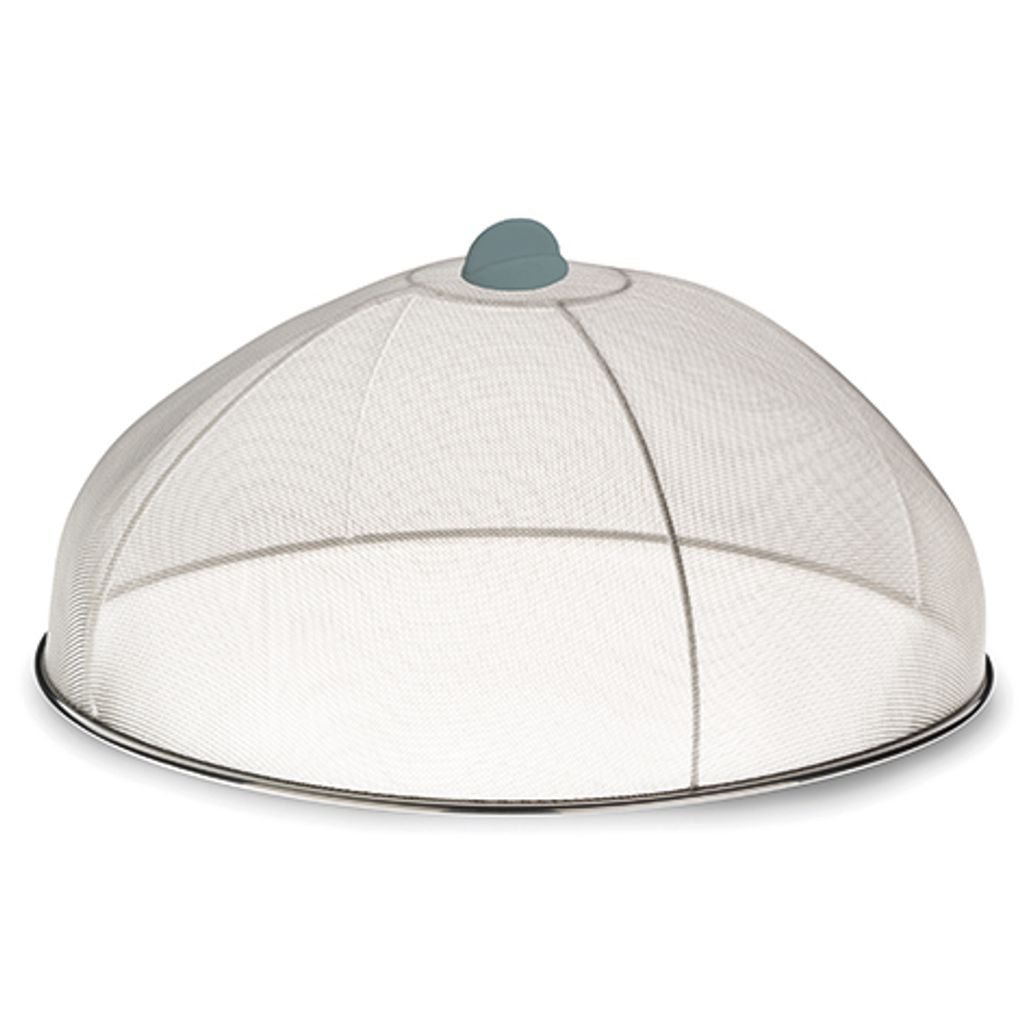 Couvre Plat Cara acier inoxydable Argent  35 x 35 x 15 cm - Visuel 0