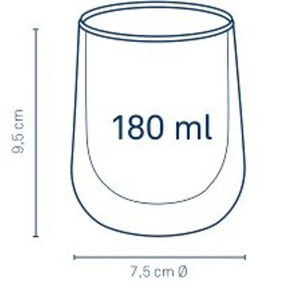 2 Verres à cappuccino Fontana - Visuel 1