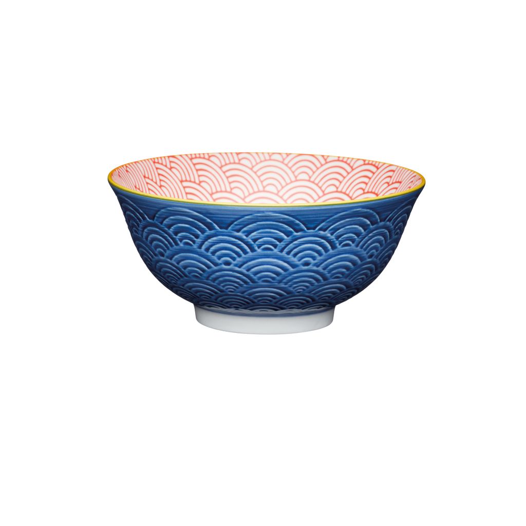 Bol Buddha bowl - motifs arqués bleus