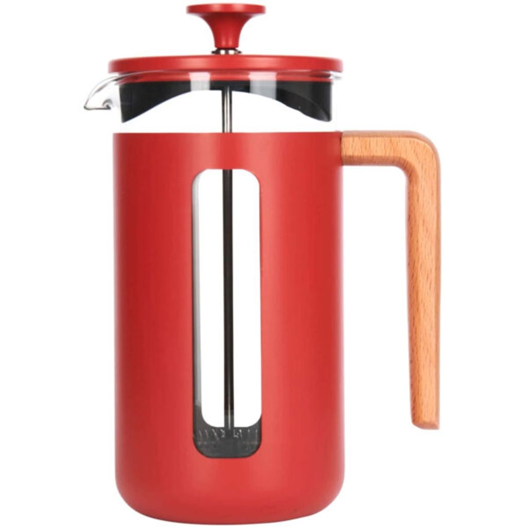 Cafetière à piston Pisa 8 tasses rouge - Visuel 0