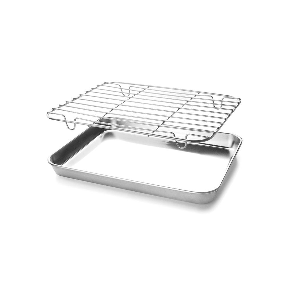 Plat à four + grille 26,5 x 20,5 cm - Visuel 2