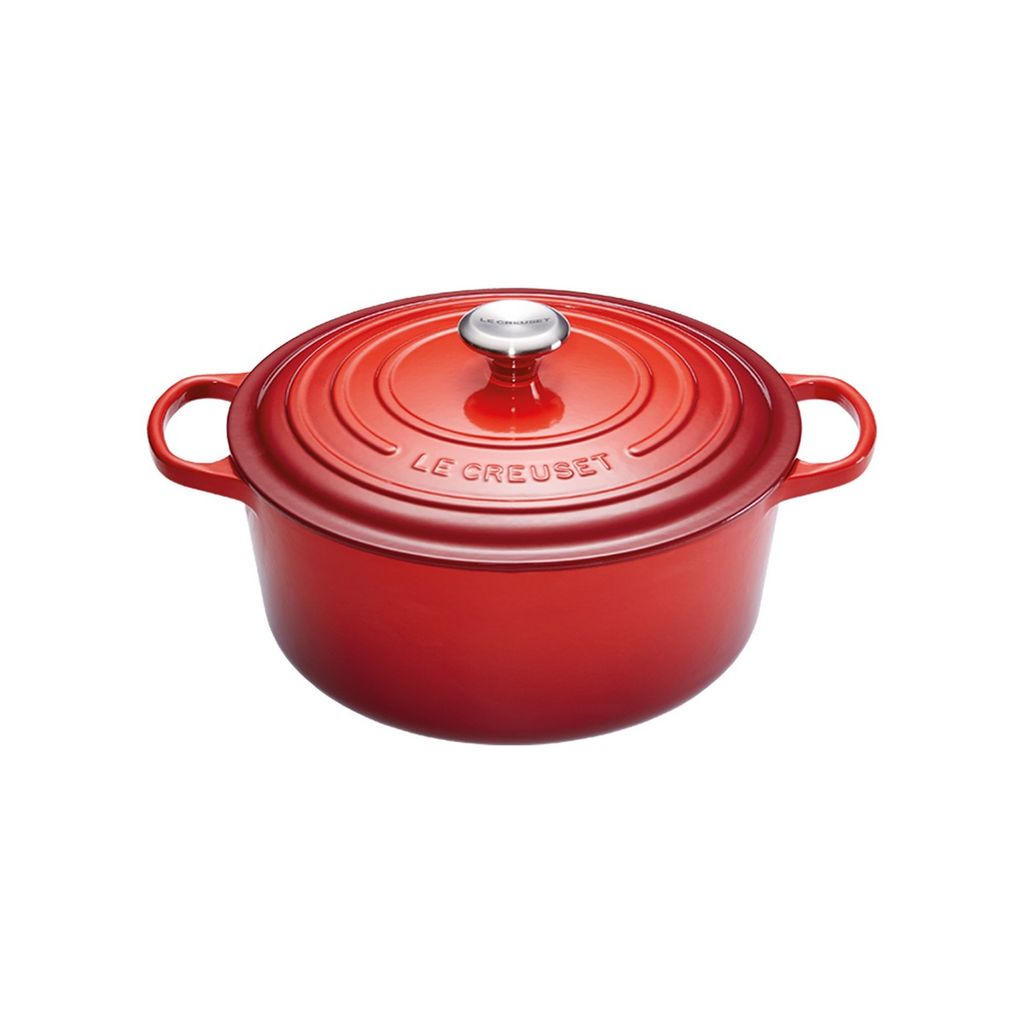 Cocotte ronde cerise 24 cm - Visuel 0