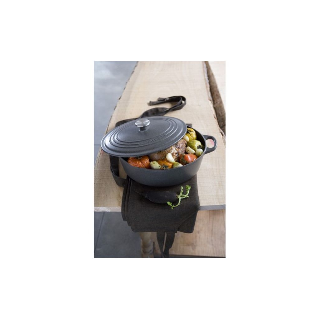 Cocotte ovale 31cm noire - Visuel 1