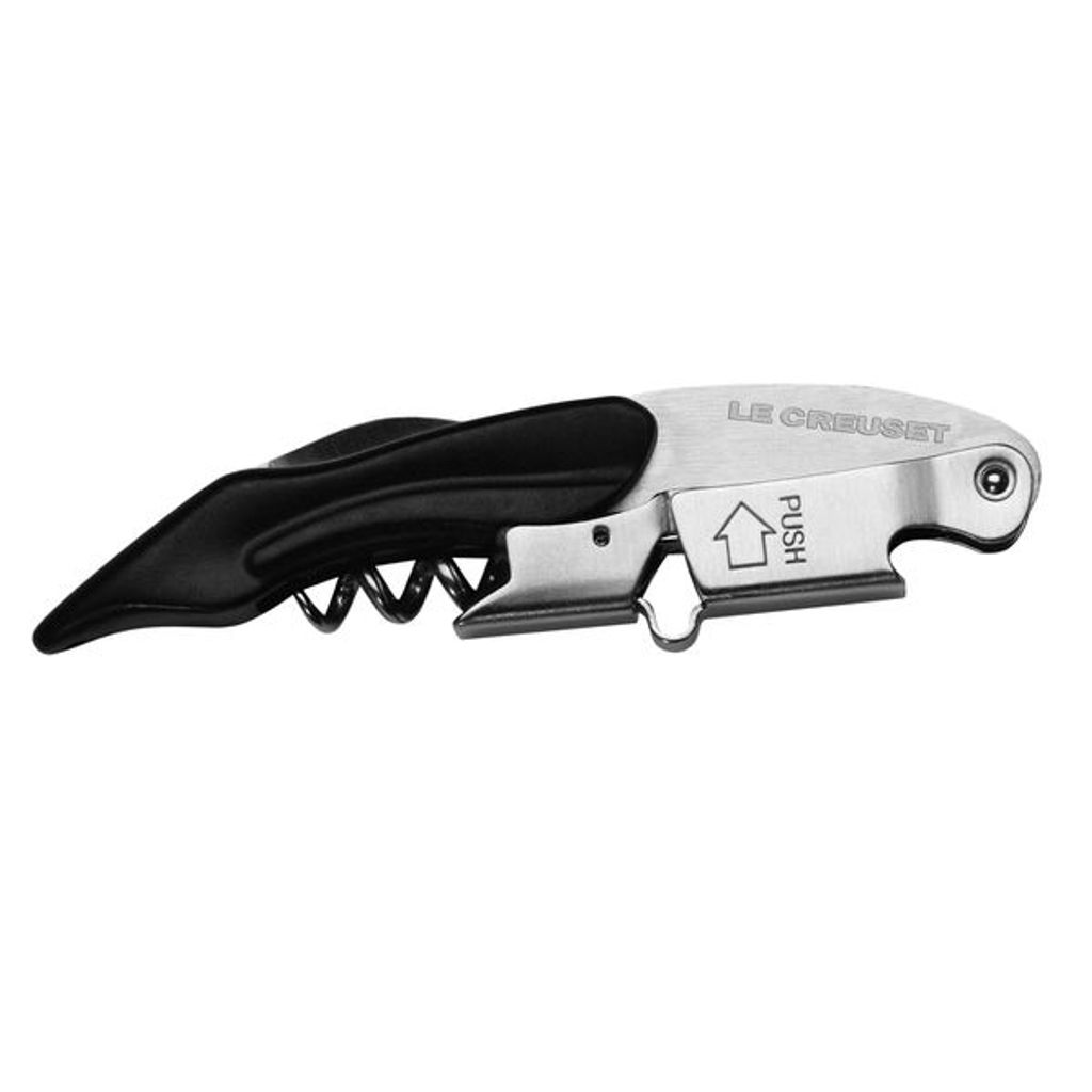 Tire-bouchon sommelier double noir - Visuel 0