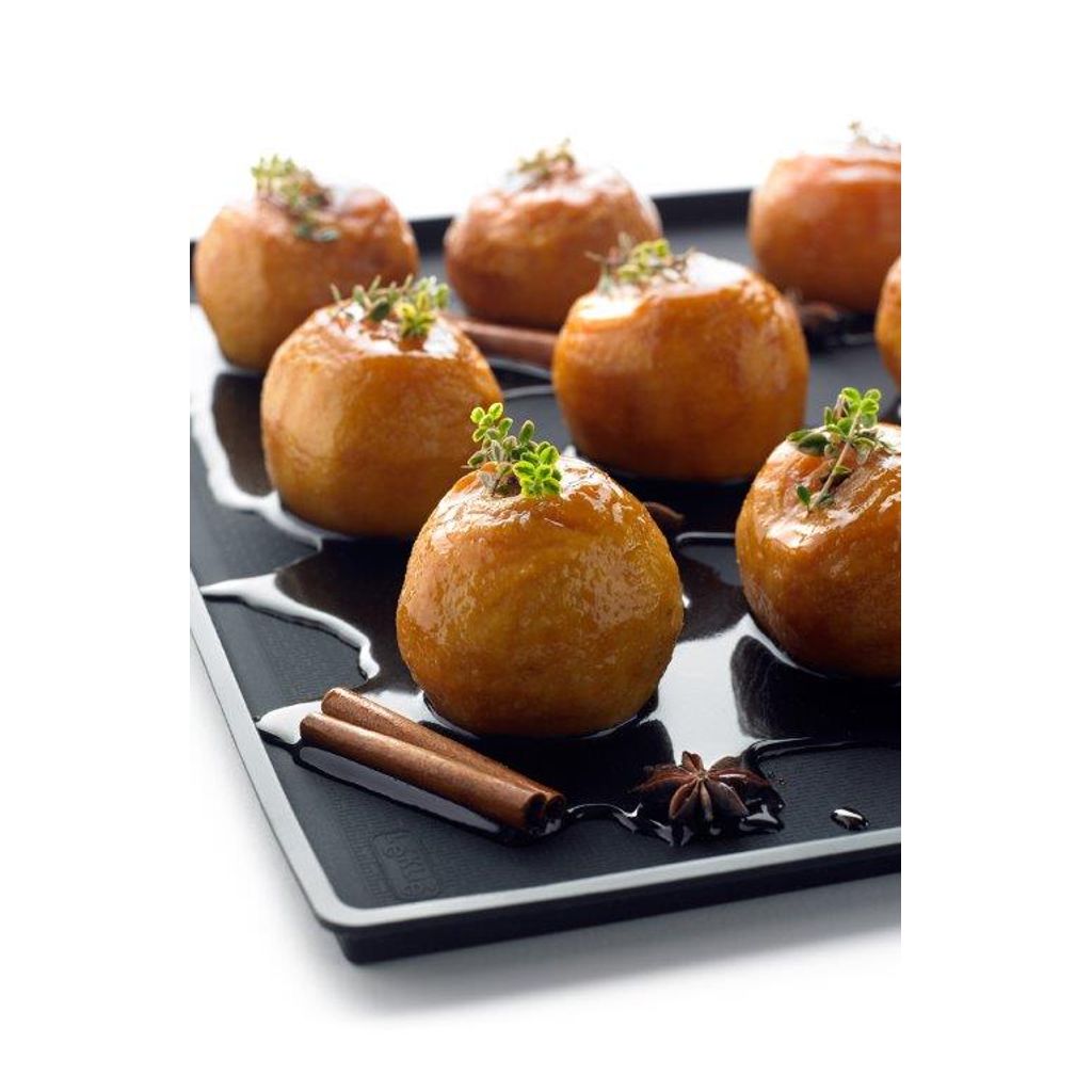 Tapis de cuisson avec rebord 30 x 40 cm noir - Visuel 4